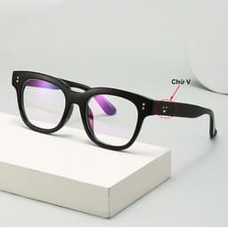 Gọng kính cận thời trang nam nữ ANDU dáng vuông chữ V bản to chất liệu nhựa TR cao cấp - 356 2