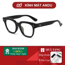 Gọng kính cận thời trang nam nữ ANDU dáng vuông chữ V bản to chất liệu nhựa TR cao cấp - 356 1