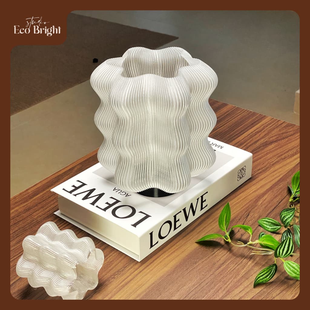 Đèn Trang Trí Wavy Edge Decor Góc Làm Việc - Eco Bright Studio