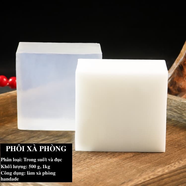 Phôi xà phòng handmade, phôi xà phòng trong, phôi xà phòng đục dùng làm xà phòng handmade