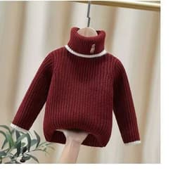 Áo Len Cổ Lọ Nỉ Dày Cho Bé Trai Gái - Áo Gấu Teddy Dễ Thương, Giữ Ấm Mùa Đông, Chống Lạnh Tốt, Thời Trang Quảng Châu 4