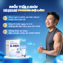 Bổ Nam S-MEN Duy Trì Thể Lực Sức Bền Cải Thiện Suy Giảm Testosterone Hỗ Trợ Sức Khỏe Sinh Sản Nam Hộp 30 Gói 3