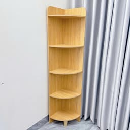 Kệ góc tường đa năng, Kệ góc gỗ trang trí nhà cửa cao cấp gỗ MDF phủ Melamine lắp ghép dễ dàng A50 6