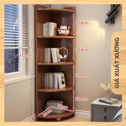 Kệ góc tường đa năng, Kệ góc gỗ trang trí nhà cửa cao cấp gỗ MDF phủ Melamine lắp ghép dễ dàng A50 9