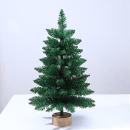 Cây thông noel mini để bàn lá PE, PVC 45cm 60cm trang trí giáng sinh Christmas, Noel 9