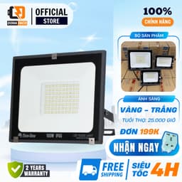 Đèn pha LED 10W 20W 30W 50W 70W 100W Rạng Đông CP10 IP66 chống nước, sử dụng ngoài trời chính hãng 1