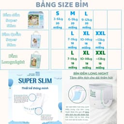 Bỉm / Tã Nature Love Mere Hàn Quốc - Ngày & Đêm Cao Cấp Siêu Mỏng Mềm Thấm Hút Tốt Cho Bé Da Nhạy Cảm - hyhybaby 8