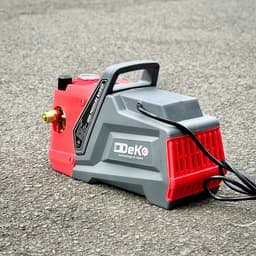 Máy rửa xe gia đình DEKO DK-P2500 Lõi Đồng 100%, Lưu Lượng 10 L/P, Có chỉnh áp dây xịt kẽm đen15 mét 5