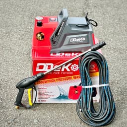 Máy rửa xe gia đình DEKO DK-P2500 Lõi Đồng 100%, Lưu Lượng 10 L/P, Có chỉnh áp dây xịt kẽm đen15 mét 2