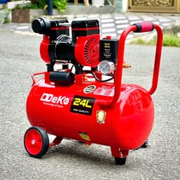 Máy nén khí khô (không dầu) DEKO DK-2024A chuẩn 24 lít, công suất 2.0HP, Nén đầy bình trong 75 giây 4