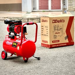 Máy nén khí khô (không dầu) DEKO DK-2024A chuẩn 24 lít, công suất 2.0HP, Nén đầy bình trong 75 giây 6