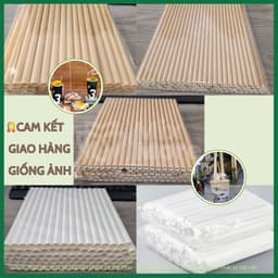 1000 ống hút giấy loại 1, giấy kraft cao cấp, 3 lớp dày, 3 size, dùng tại quán, take away Mixmore 4