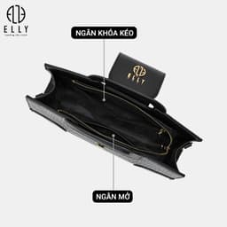 [Tặng hộp 20.10] Túi xách nữ ELLY EL372 da tổng hợp cao cấp đeo chéo đeo vai xách tay thời trang 4