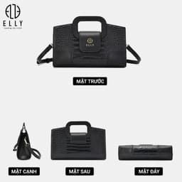 [Tặng hộp 20.10] Túi xách nữ ELLY EL372 da tổng hợp cao cấp đeo chéo đeo vai xách tay thời trang 3