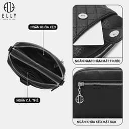 [Tặng hộp 20.10] Túi xách nữ ELLY ETX0378 túi đeo chéo đeo vai xách tay thời trang cao cấp sang trọng 4