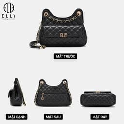 [Tặng hộp 20.10] Túi xách nữ thời trang ELLY EL269 đeo chéo đeo vai da tổng hợp cao cấp chính hãng 5