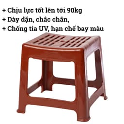 Ghế Nhựa Đẩu Ngồi Quán Trà Sữa, Cafe, Trà Chanh, Vỉa Hè, Gọn Nhẹ, Tiện Dụng - DOMUS 2