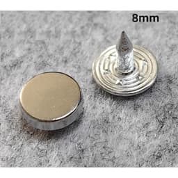 Nút đinh tán Size 8mm 10mm Mặt trơn Hàng nặng và không gỉ sét Nút trang trí quần áo, túi xách, gia cố túi quần jean. 1