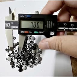 Nút đinh tán Size 8mm 10mm Mặt trơn Hàng nặng và không gỉ sét Nút trang trí quần áo, túi xách, gia cố túi quần jean. 5