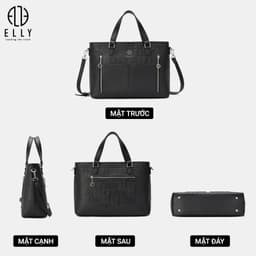 [Tặng Hộp 20.10] Túi Xách Nữ ELLY EL342 Da Tổng Hợp Cao Cấp Đeo Vai Công Sở Thời Trang Hot Trend 6