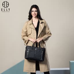 [Tặng Hộp 20.10] Túi Xách Nữ ELLY EL342 Da Tổng Hợp Cao Cấp Đeo Vai Công Sở Thời Trang Hot Trend 2