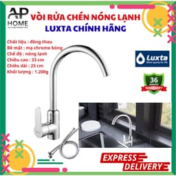 Vòi bếp nóng lạnh LUXTA L3222 chính hãng - phụ kiện phòng tắm AP HOME 1