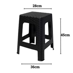 Ghế Đan Mây Cao TADAHOME, Ghế Đẩu Nhựa Ghế Cafe Chịu Lực Tốt Nhiều Màu Sắc - DOMUS 4