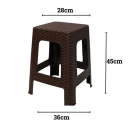 Ghế Đan Mây Cao TADAHOME, Ghế Đẩu Nhựa Ghế Cafe Chịu Lực Tốt Nhiều Màu Sắc - DOMUS 3