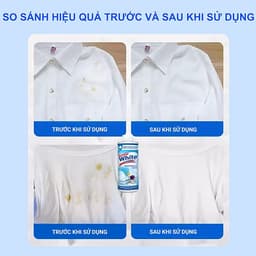 Xịt Tẩy Quần Áo Snow White 500ml – Tẩy Ố Vàng, Ố Mốc, Hồi Phục Màu Trắng Cho Vải 4