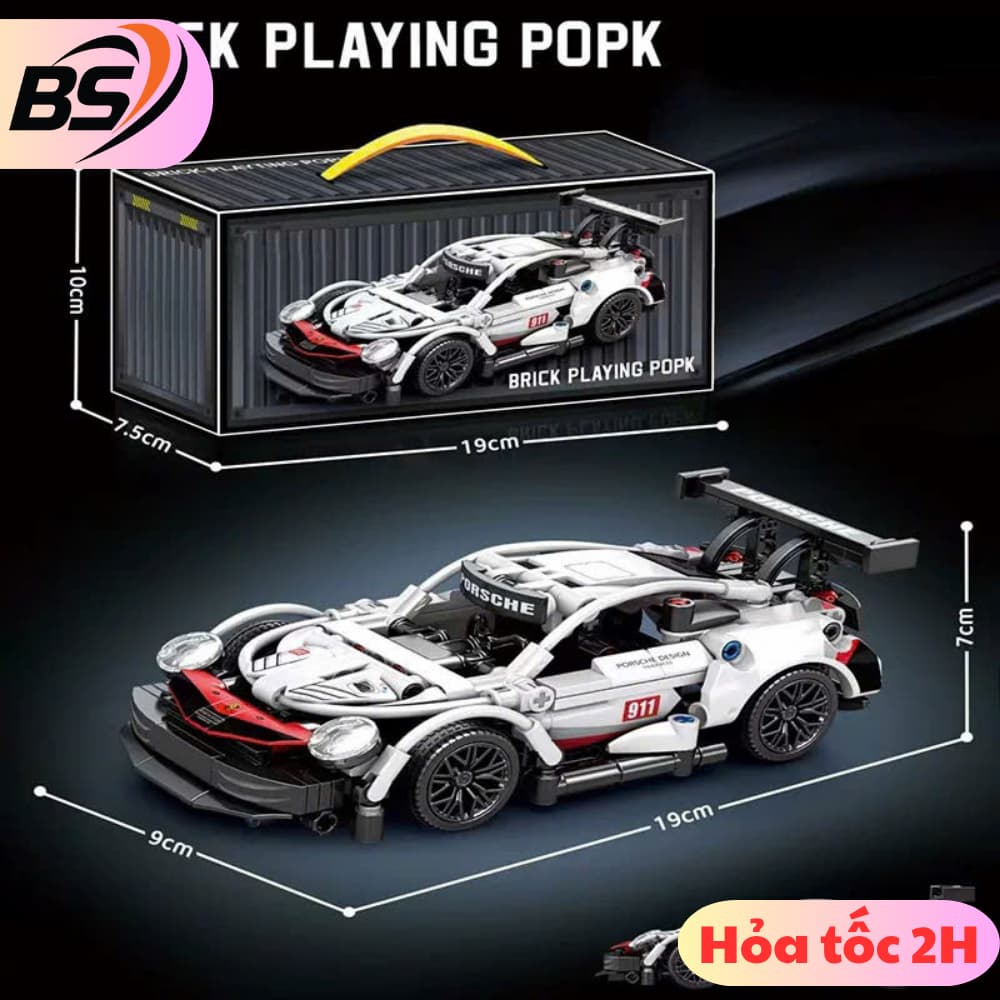 [NEW 2026] Đồ Chơi Mô hình Lắp Ráp Siêu Xe Ôtô Pos 911 Tỉ Lệ 1:18 Quà Tặng Xếp Hình Trí Tuệ Cho Trẻ Bảo Hành Bởi Bstore