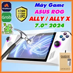 [Ảnh Thật] Kính CL Máy Game ASUS ROG ALLY/ ALLY X 7.0" 2024 Trong Suốt Cường Lực 2.5D Phủ Nano 1