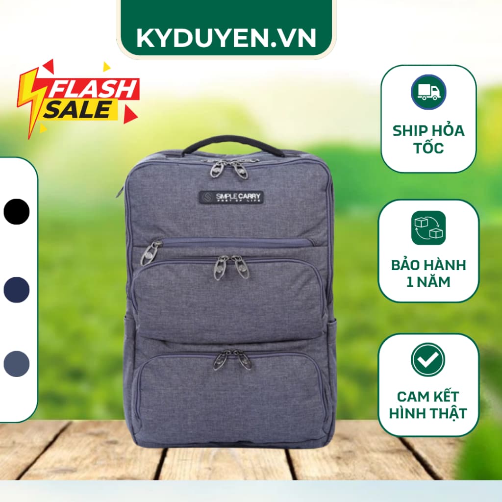 Balo laptop SIMPLE CARRY K4 chính hãng siêu nhẹ