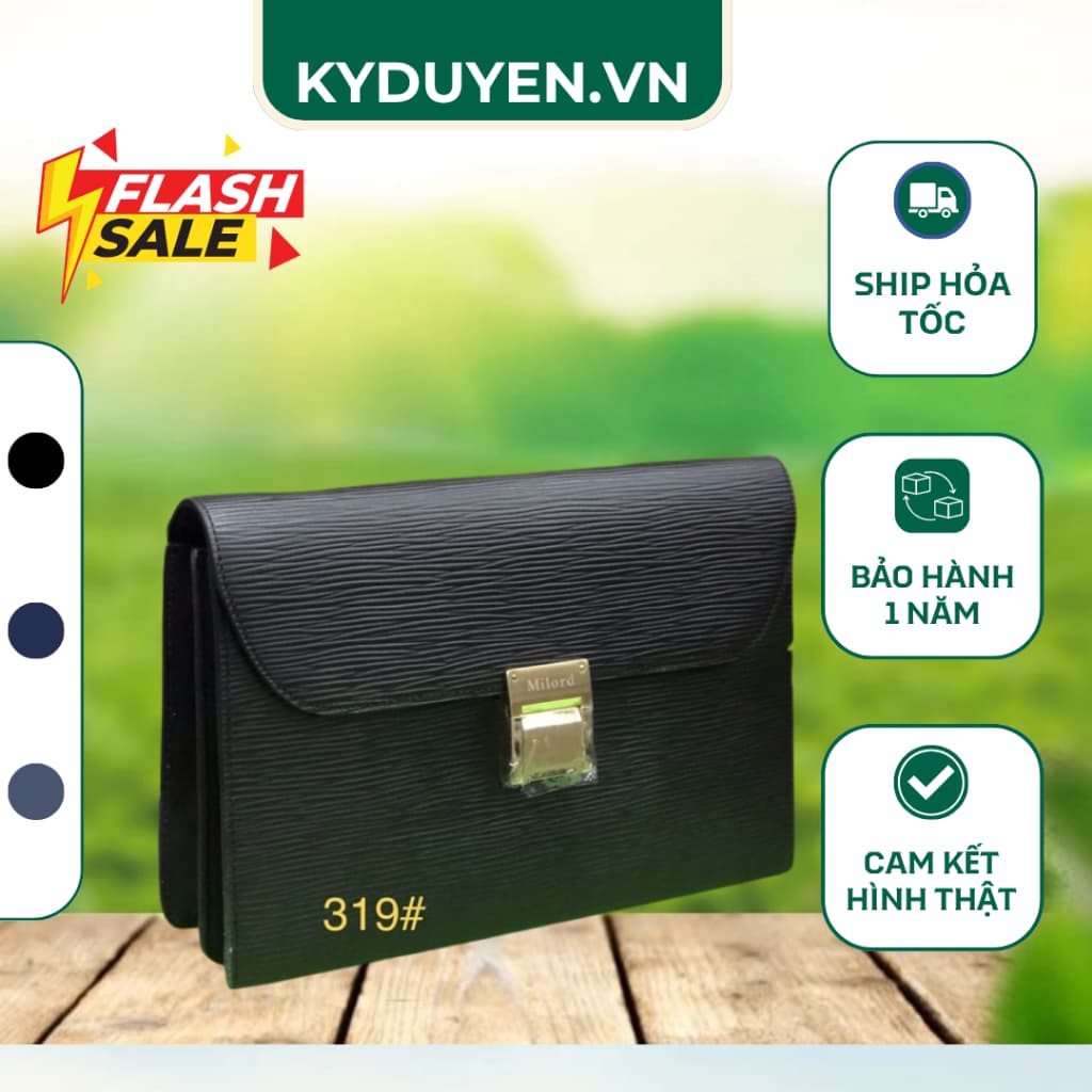 VÍ CẦM TAY NAM CHÍNH HÃNG MILORD
