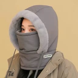 ''[Mũ Phao Trùm Đầu ]''Lót Lông Có Dây Buộc - Dùng Cho/Nam/ Nữ. đi xe máy''Q/T'' 6