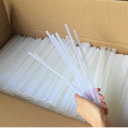 [ RẺ VÔ ĐỊCH ] Combo 100 Keo Nến, 1kg Keo Nến Silicon Trong Suốt Loại 1 Dài 25cm (25cm x ~7mm) 8
