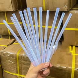 [ RẺ VÔ ĐỊCH ] Combo 100 Keo Nến, 1kg Keo Nến Silicon Trong Suốt Loại 1 Dài 25cm (25cm x ~7mm) 1