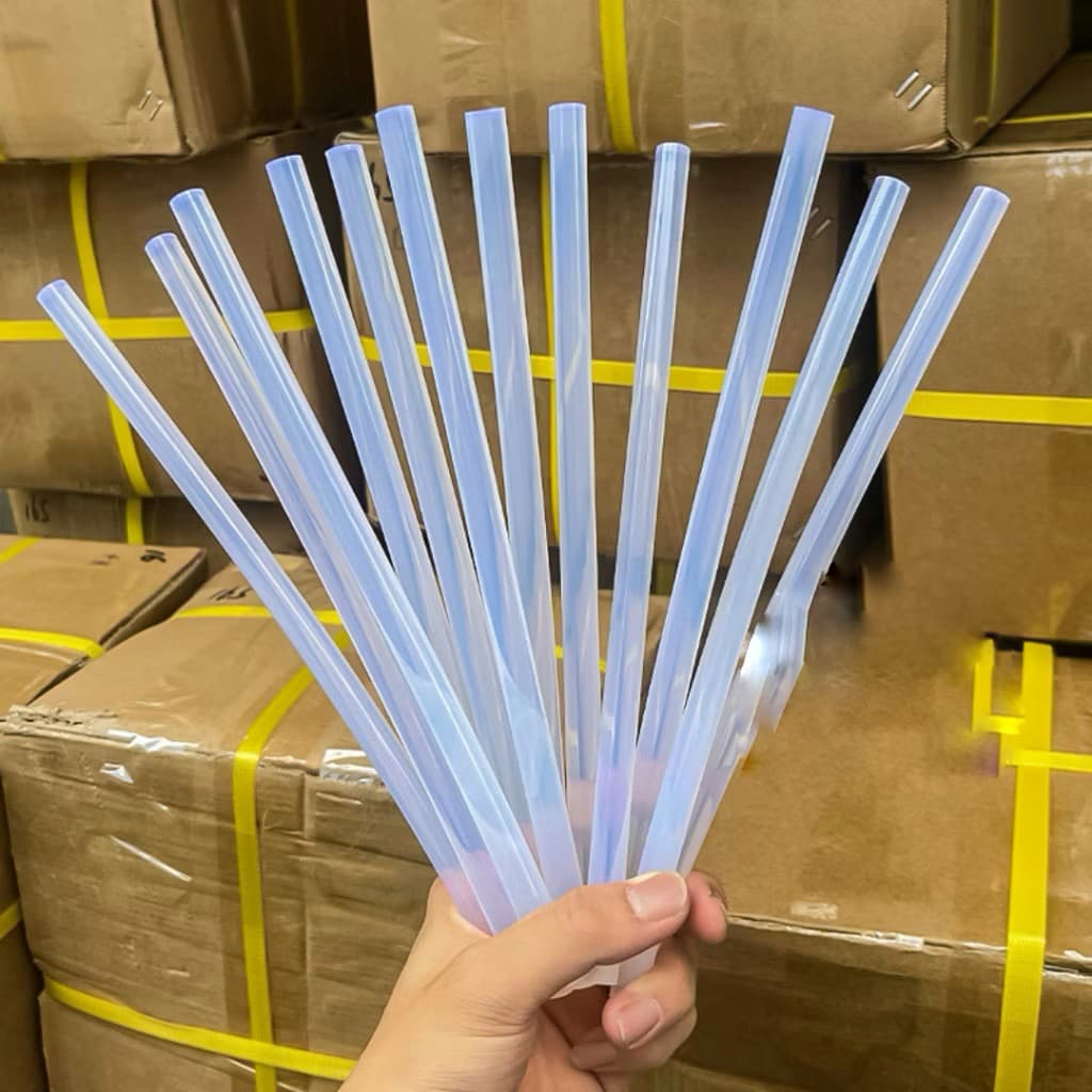 [ RẺ VÔ ĐỊCH ] Combo 100 Keo Nến, 1kg Keo Nến Silicon Trong Suốt Loại 1 Dài 25cm (25cm x ~7mm)