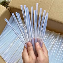 [ RẺ VÔ ĐỊCH ] Combo 100 Keo Nến, 1kg Keo Nến Silicon Trong Suốt Loại 1 Dài 25cm (25cm x ~7mm) 7