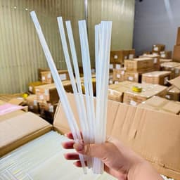 [ RẺ VÔ ĐỊCH ] Combo 100 Keo Nến, 1kg Keo Nến Silicon Trong Suốt Loại 1 Dài 25cm (25cm x ~7mm) 4