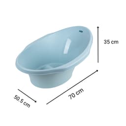 Chậu Tắm Nhựa Cho Bé Việt Nhật 2256, Thau Tắm Hình Oval Dành Cho Trẻ Sơ Sinh - DOMUS 5