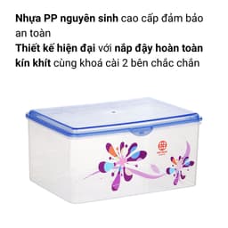 Hộp Nhựa Trong Suốt Việt Nhật 6726, Hộp Lạnh Đựng Thực Phẩm Nắp Kín Hơi - DOMUS 3