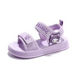 Sandal Bé Gái 3–12 Tuổi Siêu Nhẹ Chống Trơn – Dép Quai Dán Êm Chân, Màu Hồng Tím Dễ Thương – S18 4