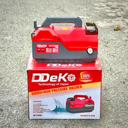 Máy Rửa Xe Gia Đình DEKO DK-P3000A Có Chỉnh Áp, Lõi Đồng, Lưu Lượng 11 L/P, Có ốp bảo vệ mặt đồng hồ 7