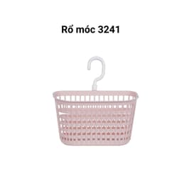 Rổ Nhựa Hai Quai Việt Nhật 3218/41/42/45/05/06, Rổ Móc Đựng Đồ, Giỏ Phòng Tắm, Đa Năng Tiện Ích - DOMUS 6