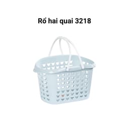 Rổ Nhựa Hai Quai Việt Nhật 3218/41/42/45/05/06, Rổ Móc Đựng Đồ, Giỏ Phòng Tắm, Đa Năng Tiện Ích - DOMUS 3