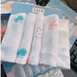 Set 6 Khăn Sữa Sợi Tre Cho Bé 4 Lớp Organic – Mềm Mịn, Kháng Khuẩn, Thấm Hút Tốt, Bền Bỉ 4