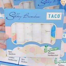 Set 6 Khăn Sữa Sợi Tre Cho Bé 4 Lớp Organic – Mềm Mịn, Kháng Khuẩn, Thấm Hút Tốt, Bền Bỉ 3