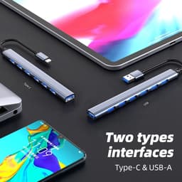 Bộ chia USB 7 cổng đa năng – Hỗ trợ truyền dữ liệu 5Gbps – cho MacBook, Laptop, PC, thiết bị USB 7