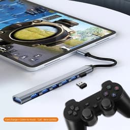 Bộ chia USB 7 cổng đa năng – Hỗ trợ truyền dữ liệu 5Gbps – cho MacBook, Laptop, PC, thiết bị USB 3