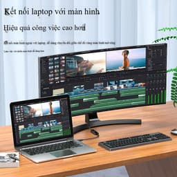 Cáp chuyển Type C sang HDMI 4K – Cáp Type C to HDMI cho điện thoại, laptop, MacBook – Hỗ trợ 4K UHD 5